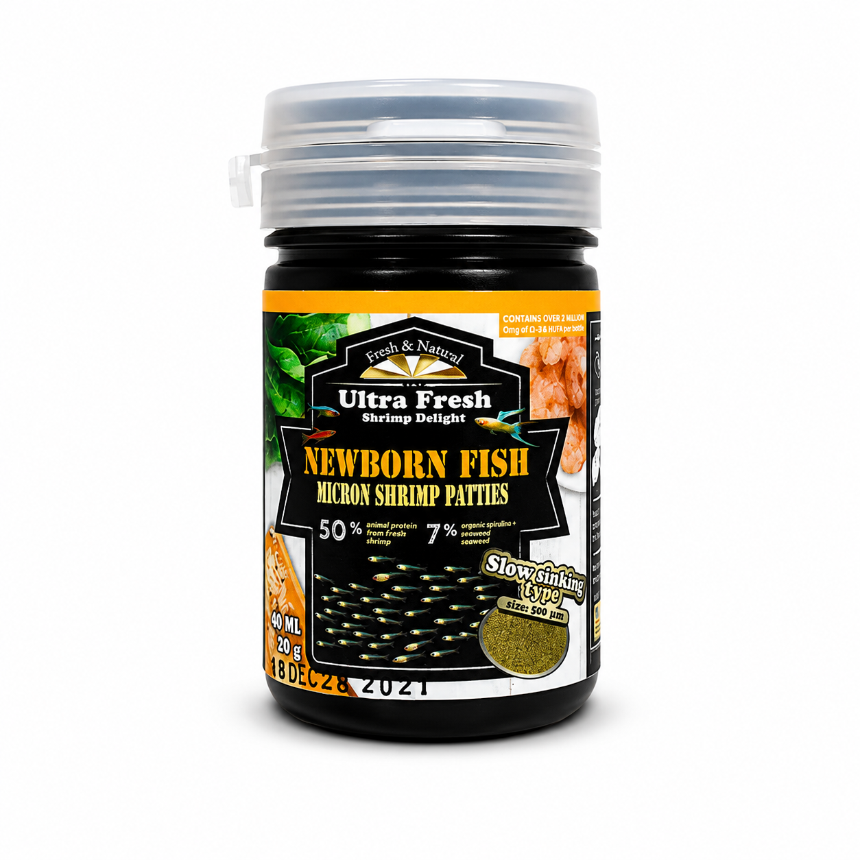MICRO delicias de camaron para CRIAS AZOO Alimento para peces