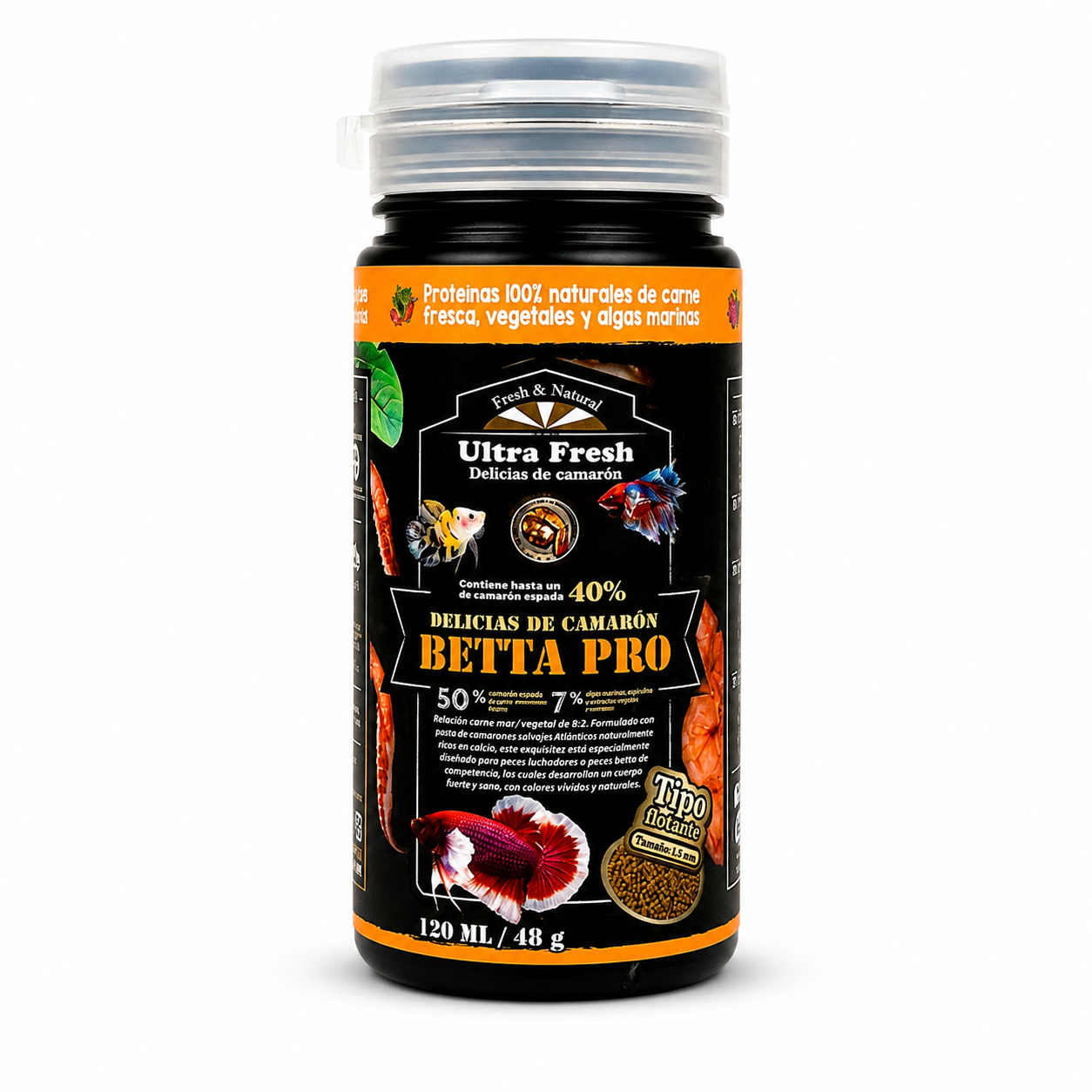 Delicias de camarón Betta Pro AZOO Alimento para bettas