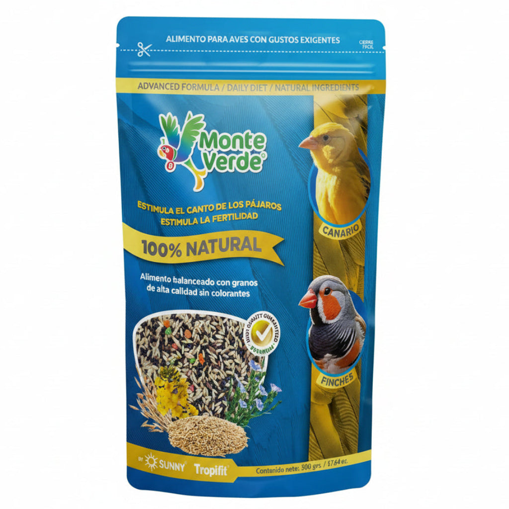 Alimento Monte Verde para Canarios, Finches y Exóticos 500 g