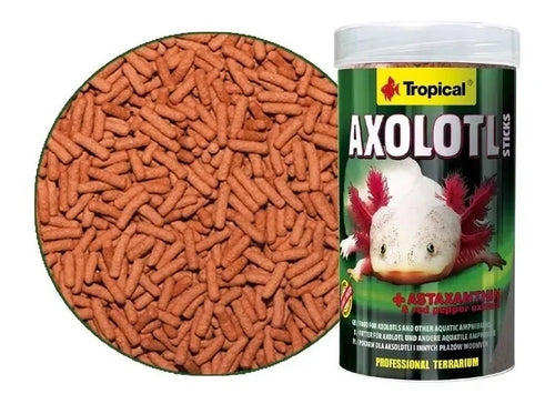 Alimento Tropical Axolotl Sticks para Ajolotes y otros Anfibios Acuáticos 135 g