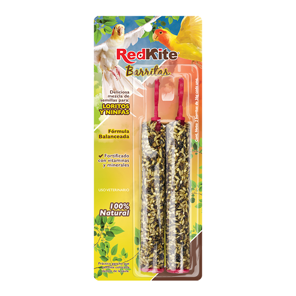 Barritas de Semillas para Loritos y Ninfas 2 Pz RedKite