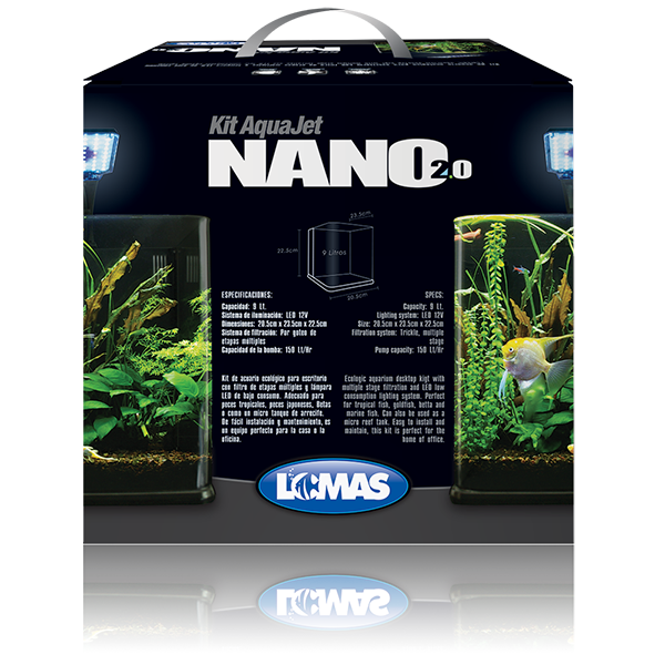 Nano Acuario Cubo 9 L Lomas