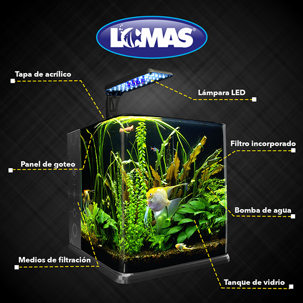 Nano Acuario Cubo 18 L Lomas