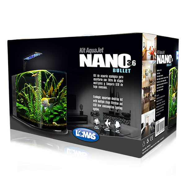 Nano Acuario Bullet 12 L Lomas