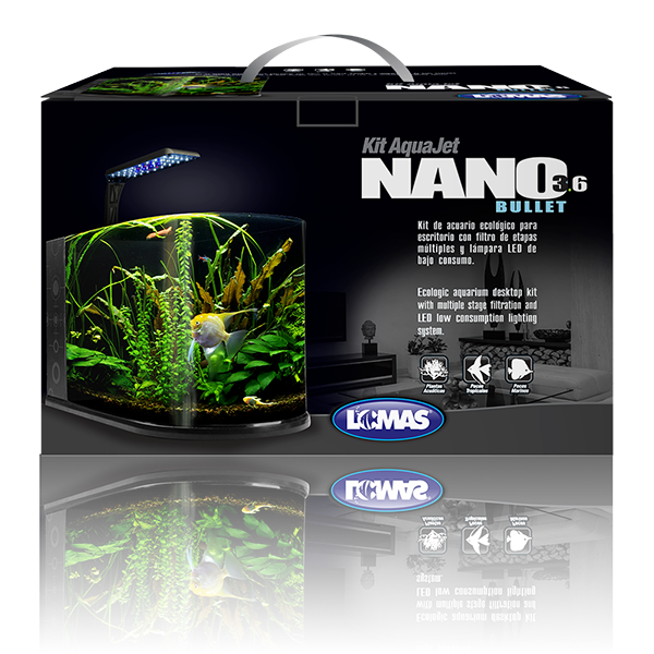 Nano Acuario Bullet 12 L Lomas