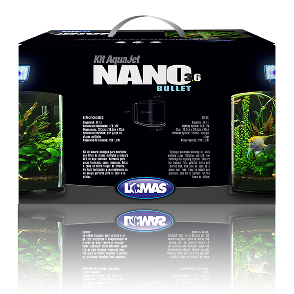 Nano Acuario Bullet 12 L Lomas