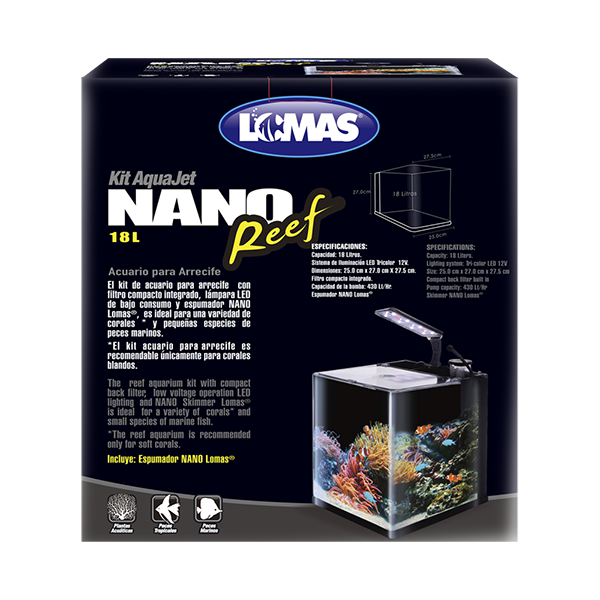 Nano Acuario Reef 18 L Lomas
