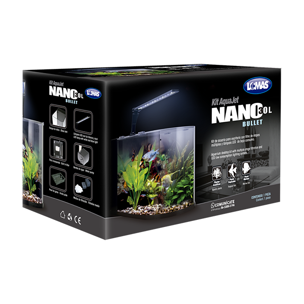 Nano Acuario Bullet 30 L Lomas