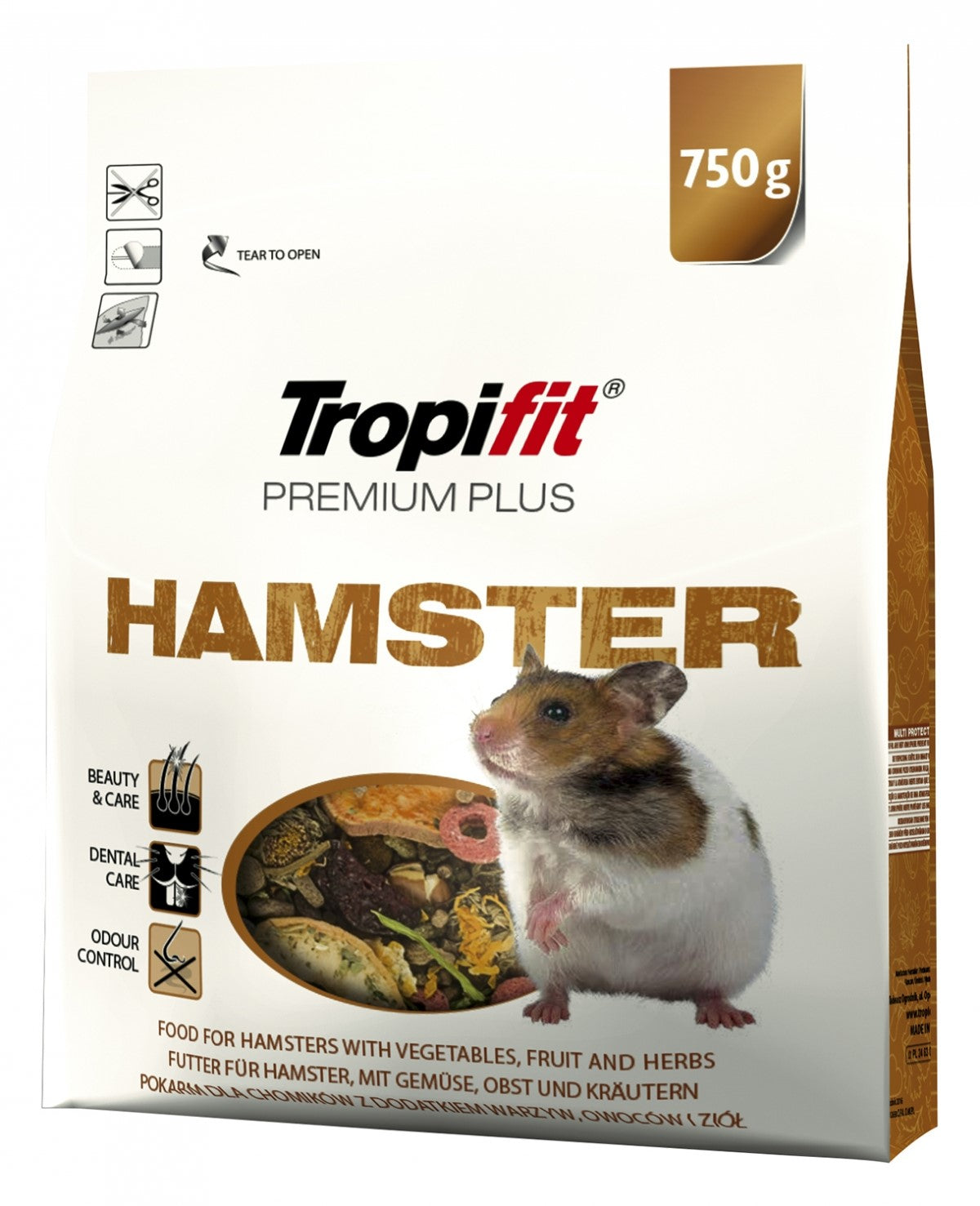 Alimento Tropifit Premium Plus Hámster 750 g