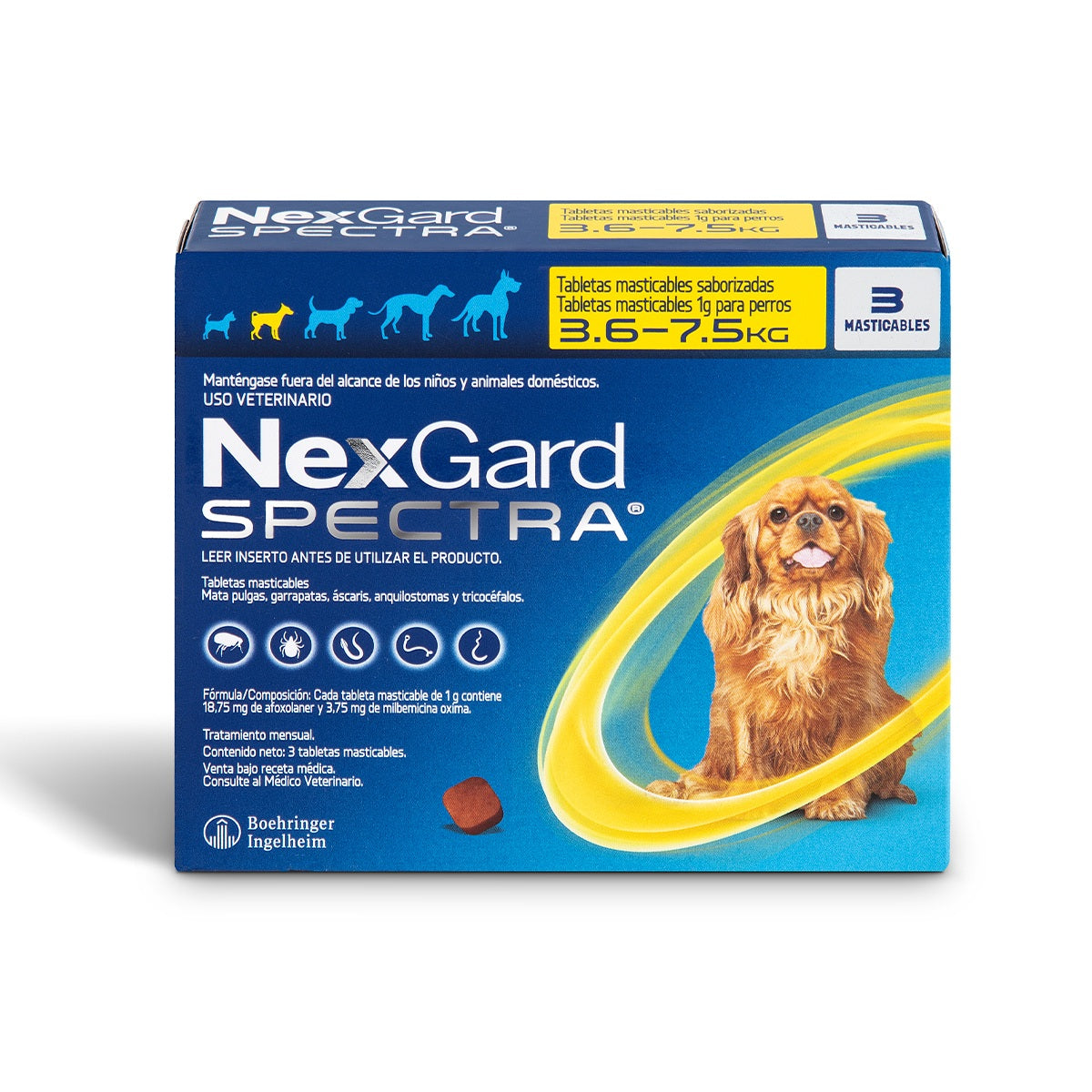 Nexgard Spectra de 3 Tabletas para Perros