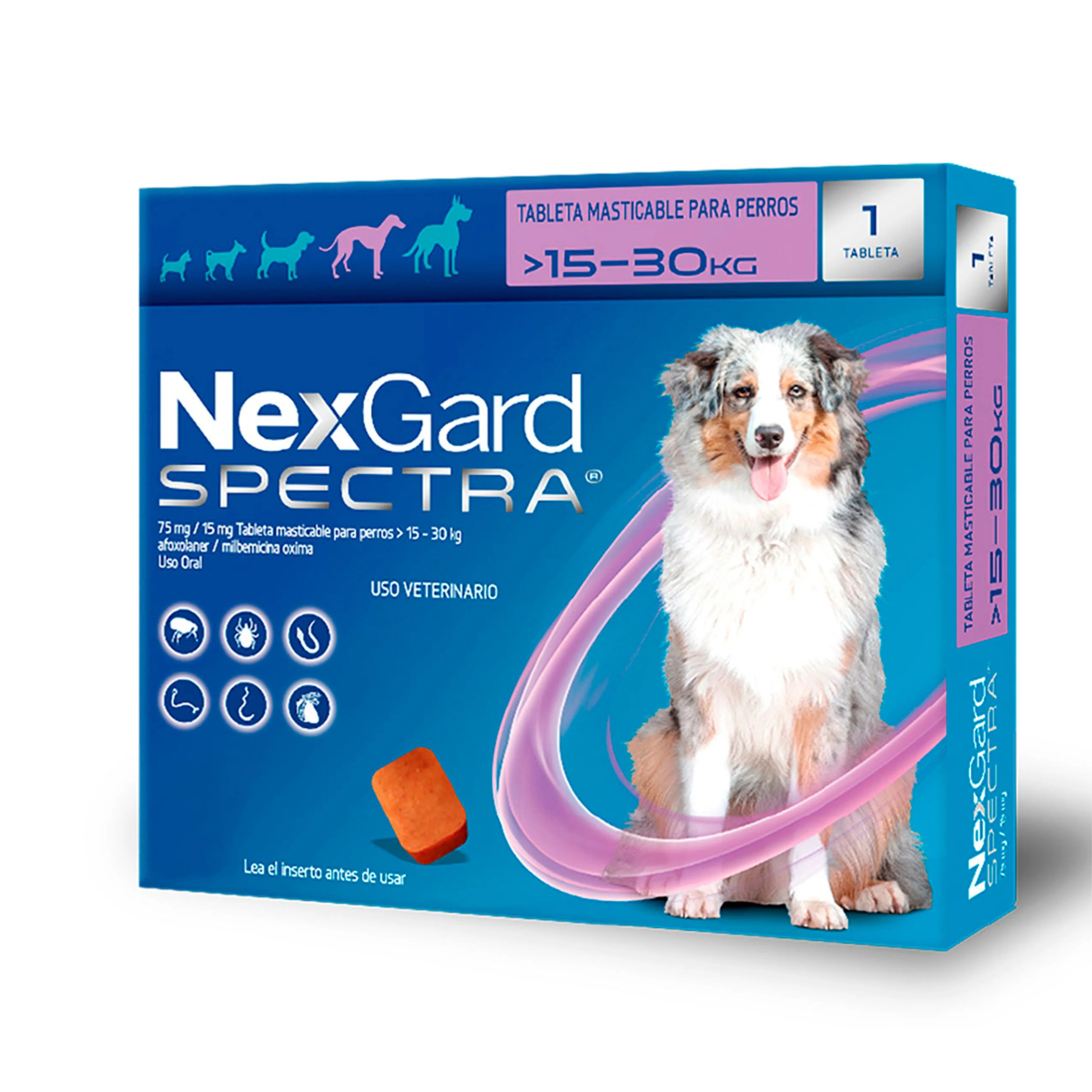Nexgard Spectra de 1  Tabletas para Perros