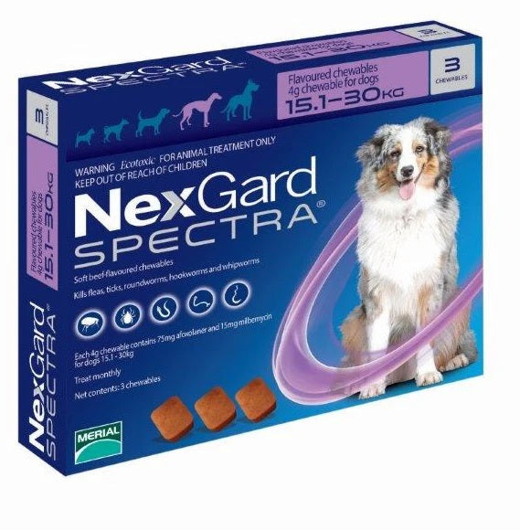 Nexgard Spectra de 3 Tabletas para Perros