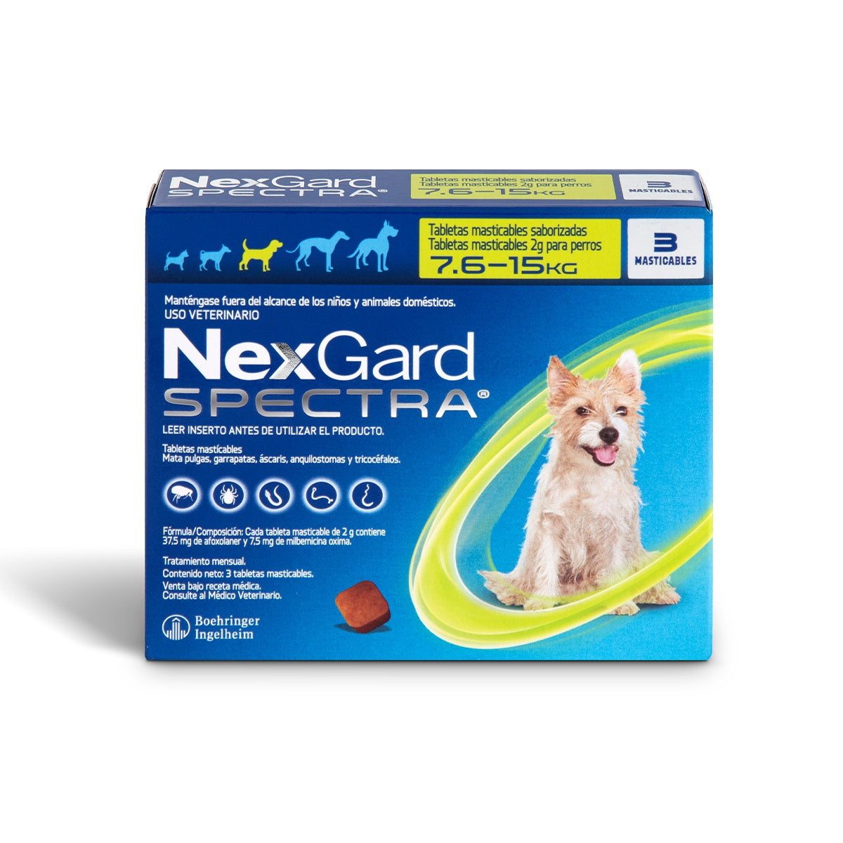 Nexgard Spectra de 3 Tabletas para Perros