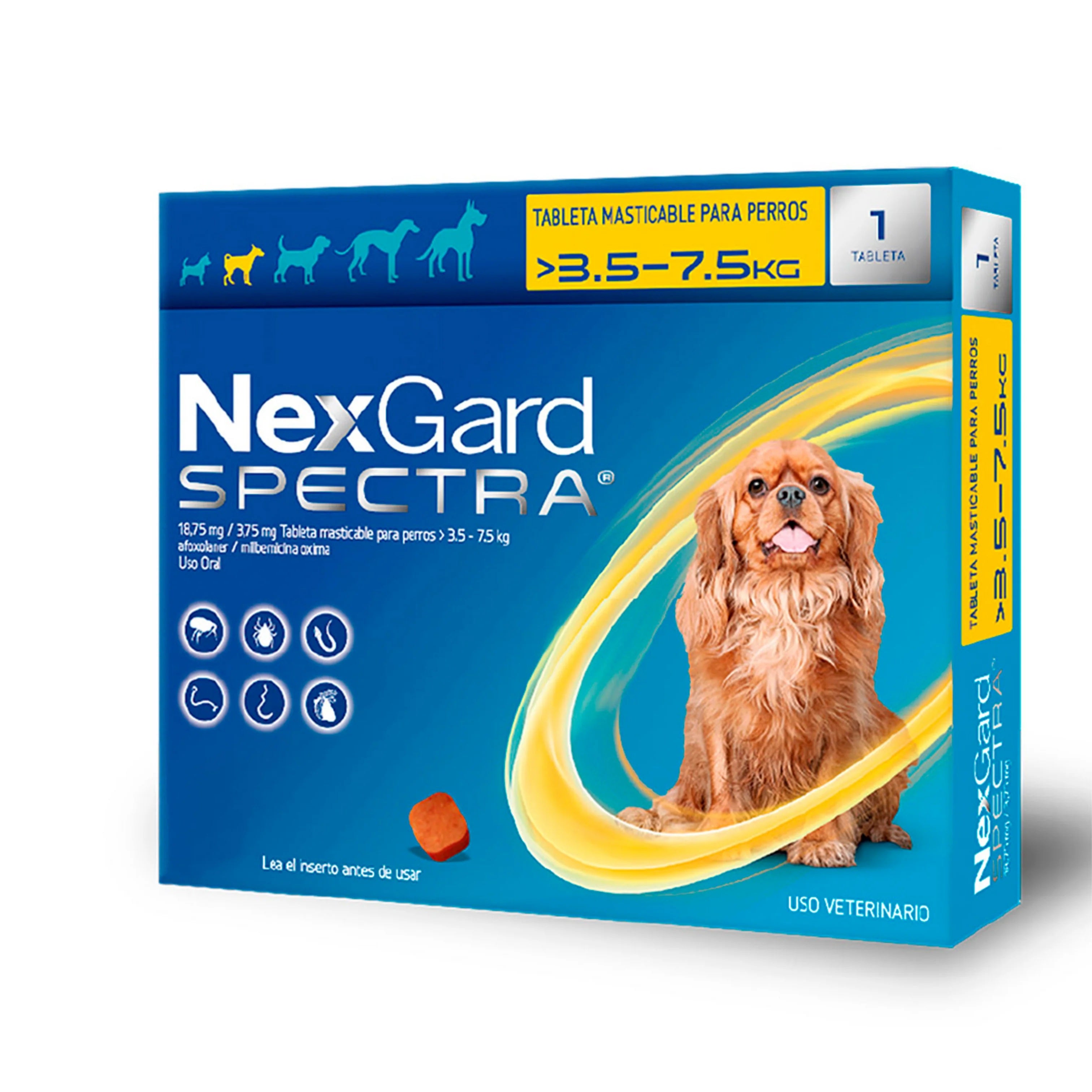 Nexgard Spectra de 1  Tabletas para Perros