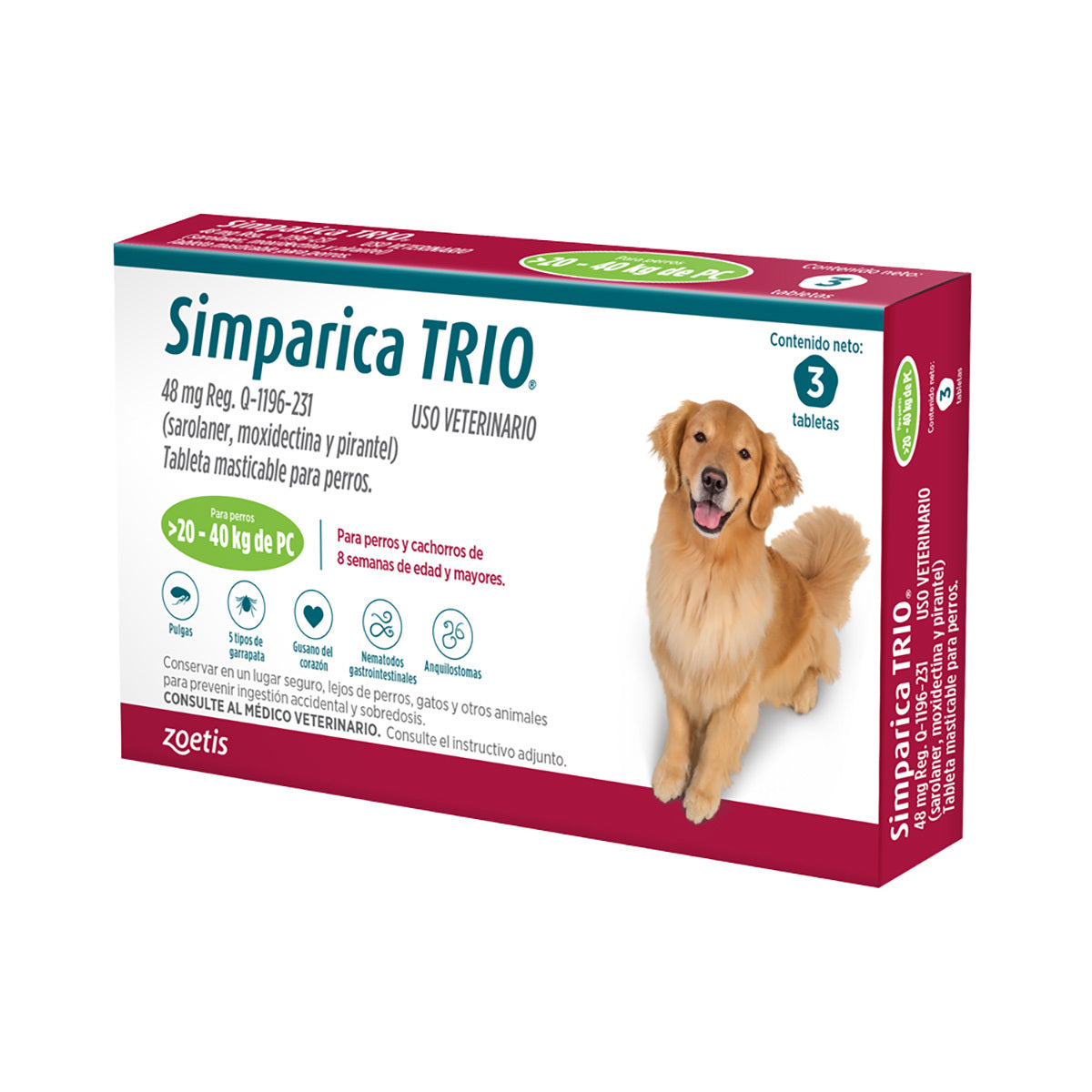 Simparica TRIO 3 Tabletas