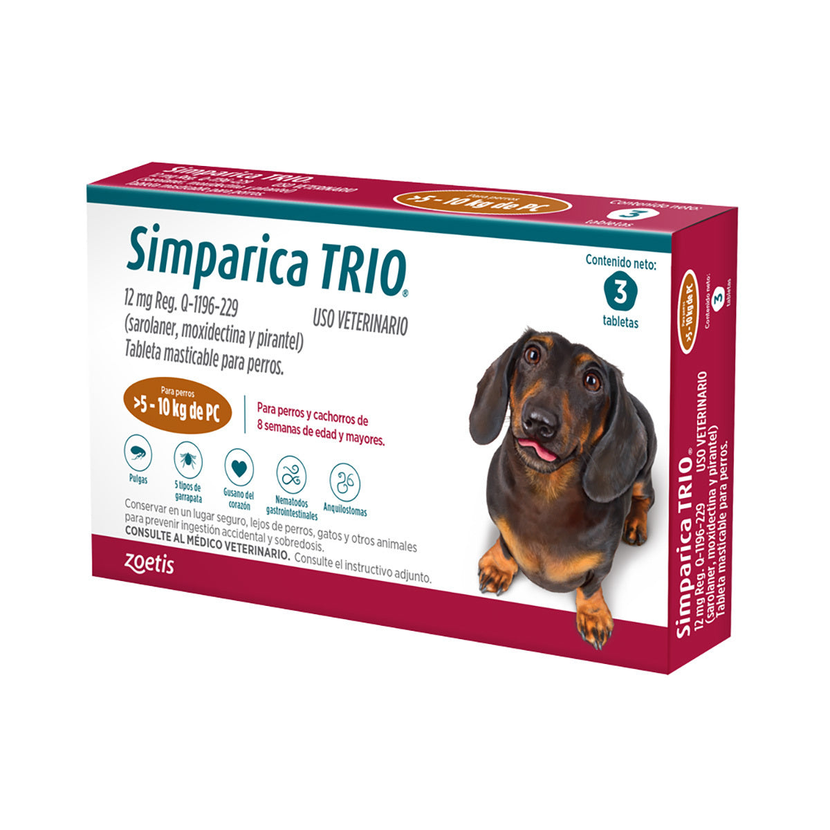 Simparica TRIO 3 Tabletas