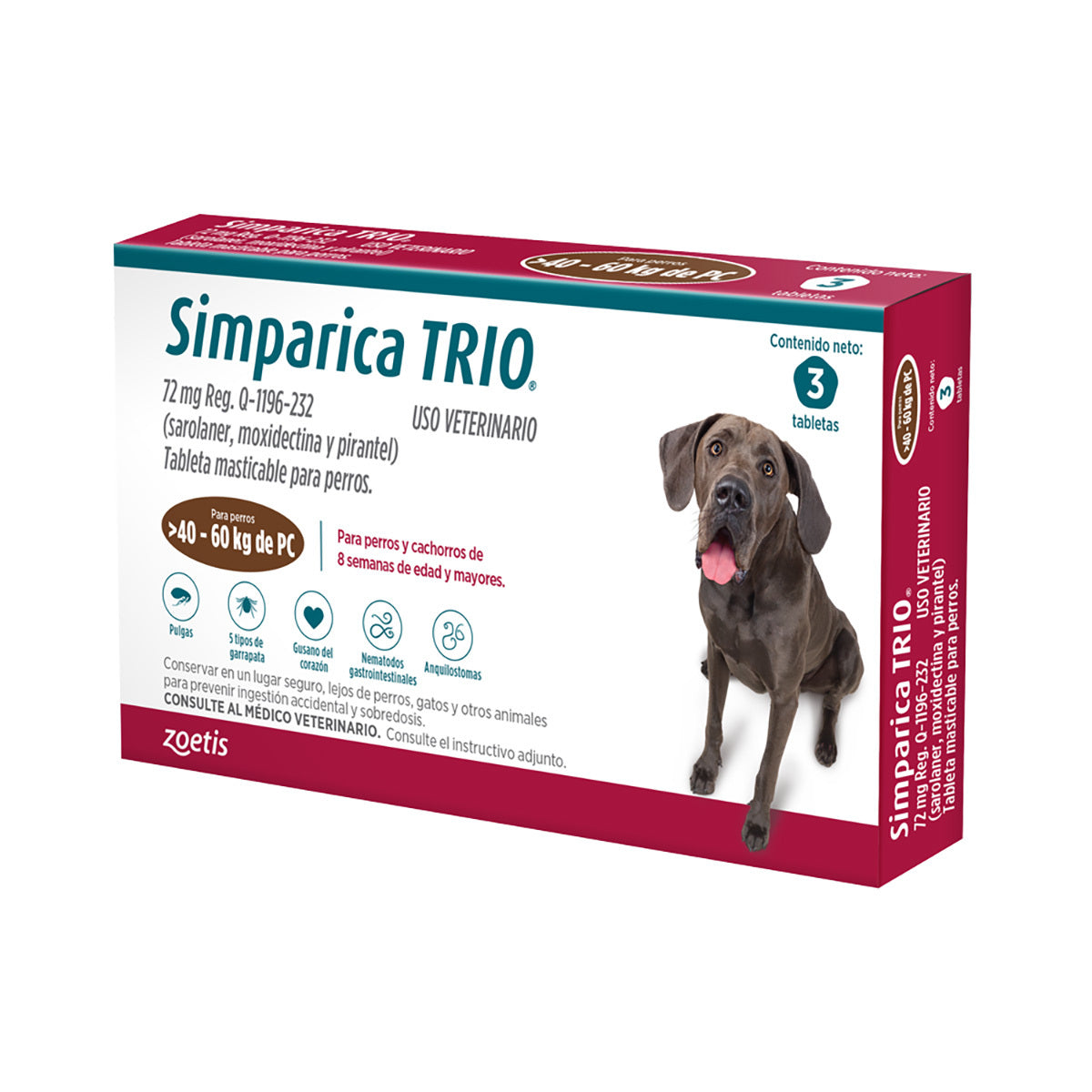 Simparica TRIO 3 Tabletas