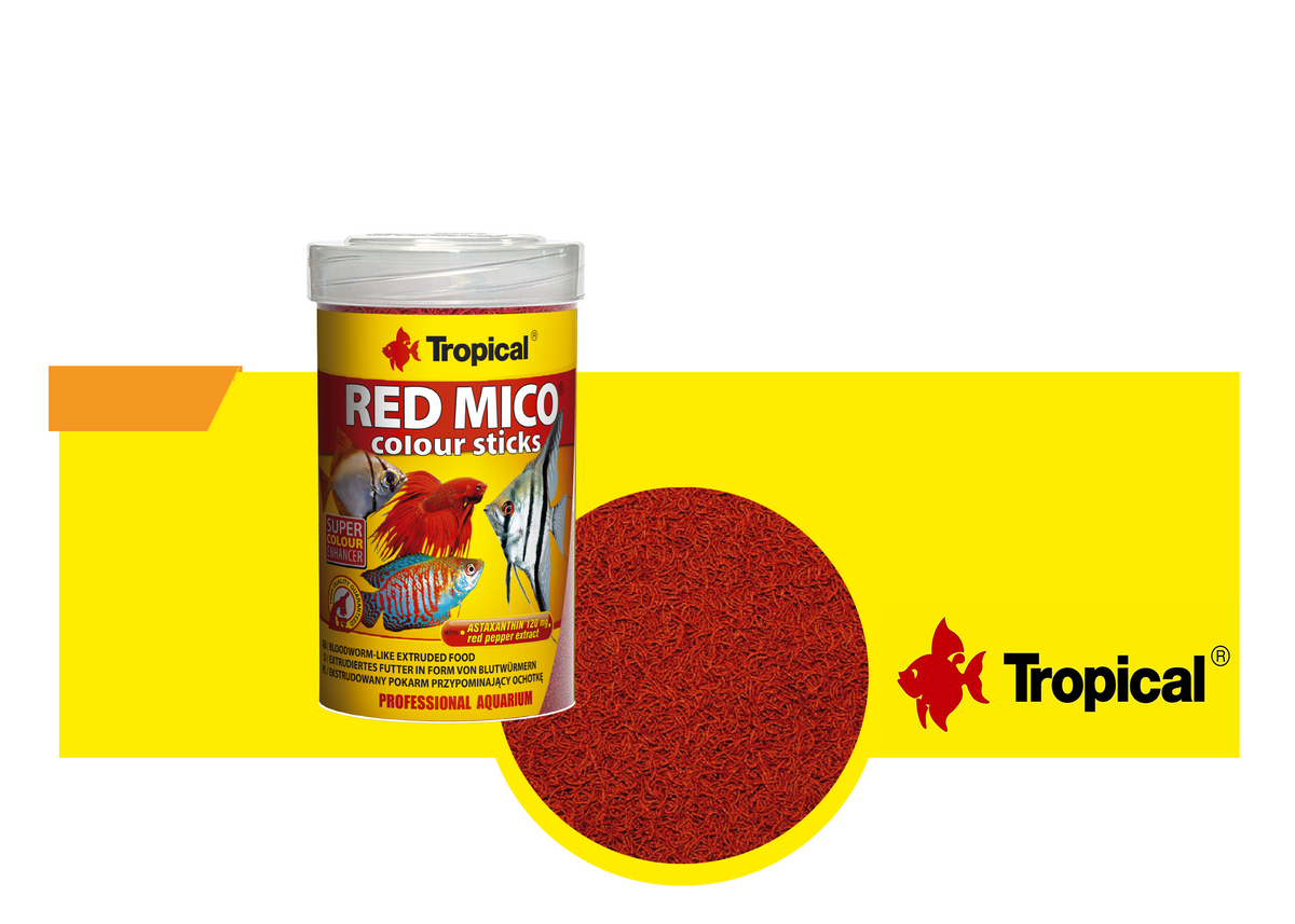 Alimento Tropical Red Mico Colours Sticks (Blood Worm) 32 g