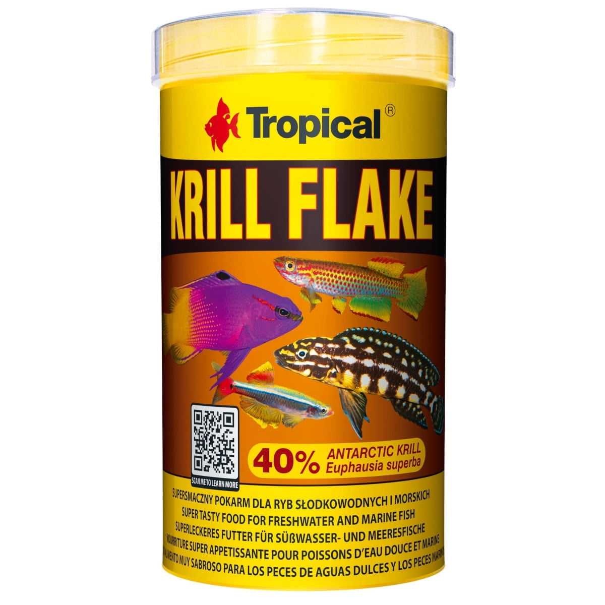 Alimento Tropical Krill Flake para Peces de Agua Dulce y Marinos 100 g