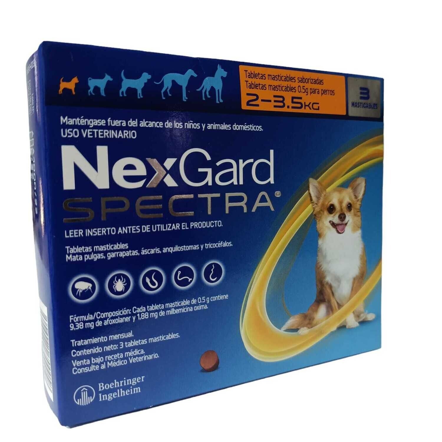 Nexgard Spectra de 3 Tabletas para Perros