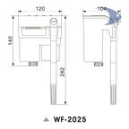 WF2025 BOYU filtro cascada para acuarios