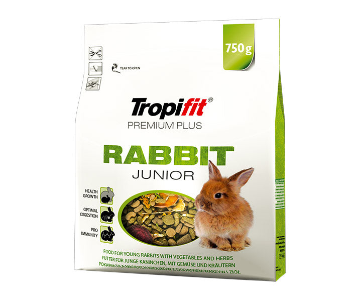 Alimento Tropifit Premium Plus Conejo Junior 750 g